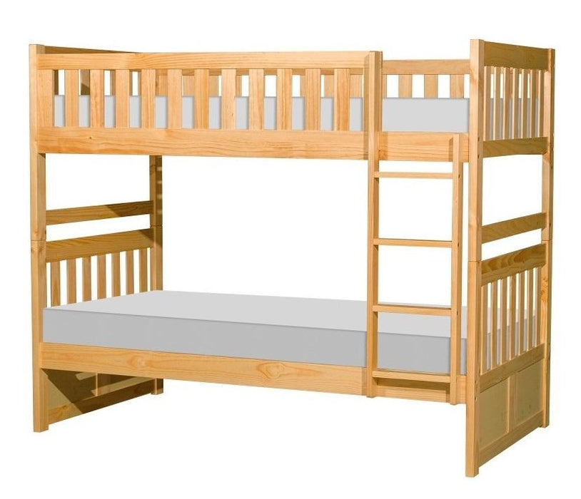 Homelegance Bartly Twin/Twin Bunk Bed in Natural B2043-1* - LasVegasFurnitureOnline.com