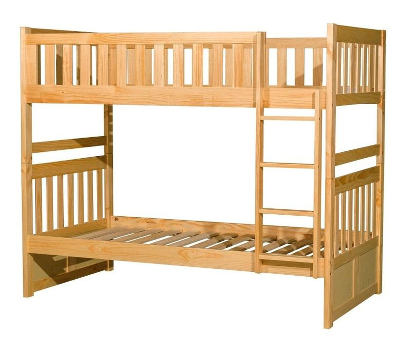 Homelegance Bartly Twin/Twin Bunk Bed in Natural B2043-1* - LasVegasFurnitureOnline.com