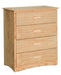Homelegance Bartly 4 Drawer Chest in Natural B2043-9 - LasVegasFurnitureOnline.com