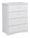 Homelegance Galen 4 Drawer Chest in White B2053W-9 - LasVegasFurnitureOnline.com