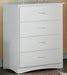 Homelegance Galen 4 Drawer Chest in White B2053W-9 - LasVegasFurnitureOnline.com