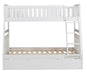 Homelegance Galen Twin/Full Bunk Bed w/ Twin Trundle in White B2053TFW-1*R - LasVegasFurnitureOnline.com