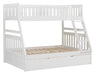 Homelegance Galen Twin/Full Bunk Bed w/ Twin Trundle in White B2053TFW-1*R - LasVegasFurnitureOnline.com