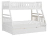 Homelegance Galen Twin/Full Bunk Bed w/ Twin Trundle in White B2053TFW-1*R - LasVegasFurnitureOnline.com