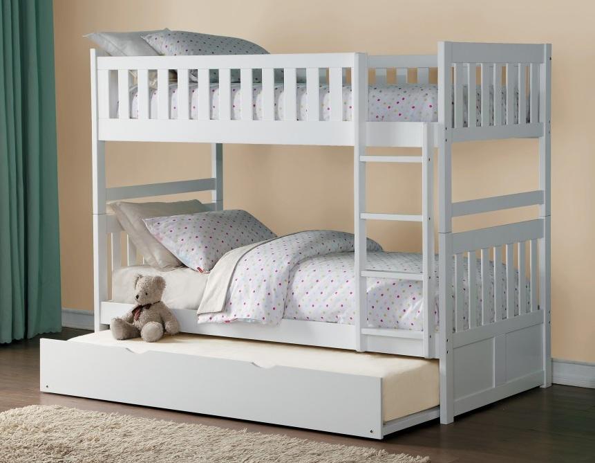 Homelegance Galen Twin Trundle in White B2053W-R - LasVegasFurnitureOnline.com