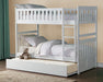Homelegance Galen Twin/Twin Bunk Bed w/ Twin Trundle in White B2053W-1*R - LasVegasFurnitureOnline.com