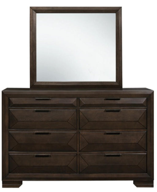 Homelegance Chesky Mirror in Warm Espresso 1753-6 - LasVegasFurnitureOnline.com