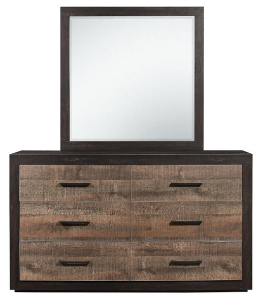 Homelegance Miter Mirror in Rustin Mahogany & Dark Ebony 1762-6 - LasVegasFurnitureOnline.com