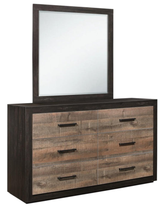 Homelegance Miter Mirror in Rustin Mahogany & Dark Ebony 1762-6 - LasVegasFurnitureOnline.com