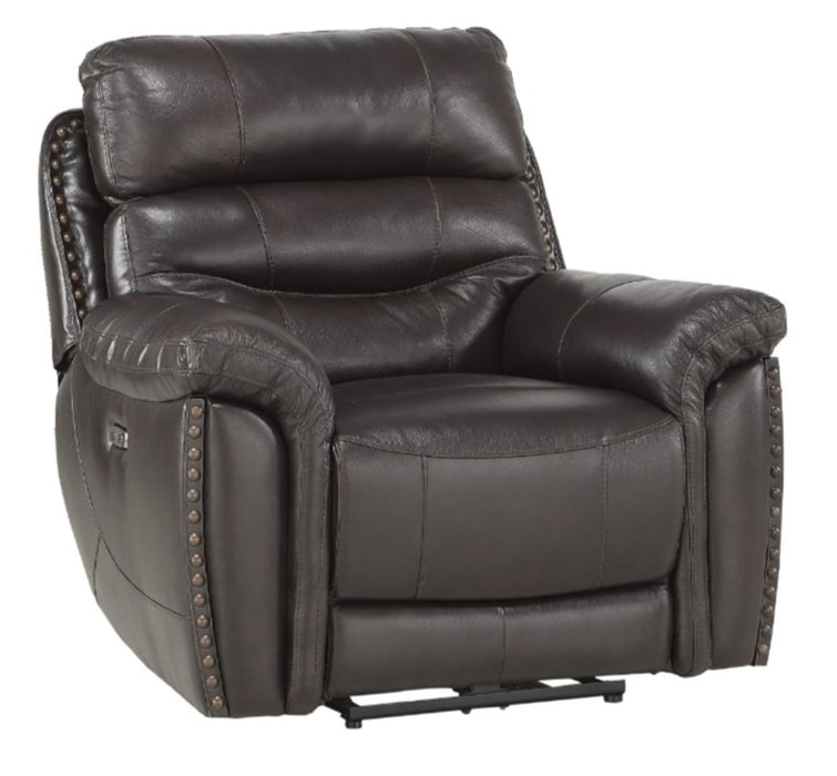 Homelegance Furniture Lance Power Reclining Chair with Power Headrest and USB Port in Brown 9527BRW-1PWH - LasVegasFurnitureOnline.com