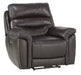Homelegance Furniture Lance Power Reclining Chair with Power Headrest and USB Port in Brown 9527BRW-1PWH - LasVegasFurnitureOnline.com