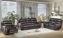 Homelegance Furniture Lance Power Double Reclining Sofa with Power Headrests in Brown 9527BRW-3PWH - LasVegasFurnitureOnline.com
