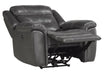 Homelegance Furniture Danio Power Double Reclining Chair with Power Headrests in Dark Gray 9528DGY-1PWH - LasVegasFurnitureOnline.com