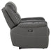 Homelegance Furniture Danio Power Double Reclining Chair with Power Headrests in Dark Gray 9528DGY-1PWH - LasVegasFurnitureOnline.com