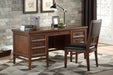 Homelegance Frazier Executive Desk in Brown Cherry 1649-17 - LasVegasFurnitureOnline.com