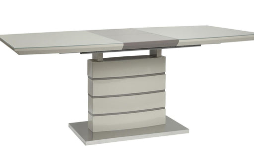 Homelegance Glissand Dining Table in White & Gray 5599-71* - LasVegasFurnitureOnline.com
