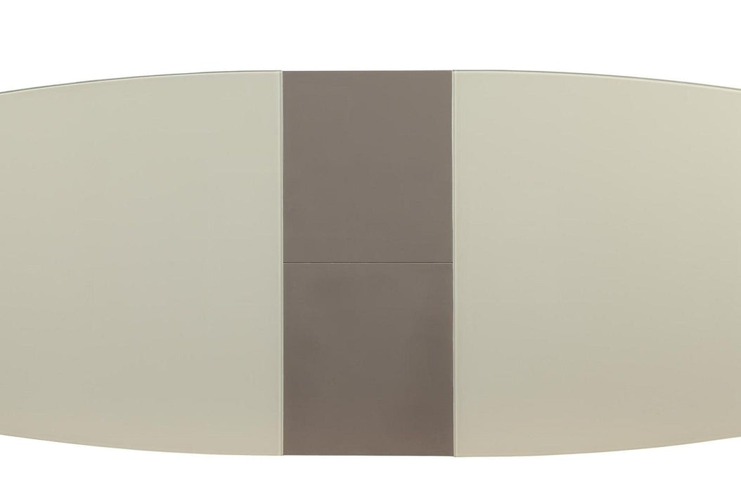 Homelegance Glissand Dining Table in White & Gray 5599-71* - LasVegasFurnitureOnline.com