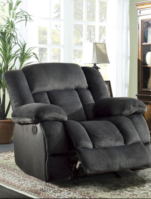 Homelegance Furniture Laurelton Glider Reclining Chair in Charcoal 9636CC-1 - LasVegasFurnitureOnline.com