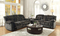 Homelegance Furniture Laurelton Double Reclining Sofa in Chocolate 9636-3 - LasVegasFurnitureOnline.com