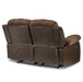 Homelegance Furniture Granley Double Reclining Loveseat in Chocolate 9700FCP-2 - LasVegasFurnitureOnline.com