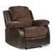 Homelegance Furniture Granley Reclining Chair in Chocolate 9700FCP-1 - LasVegasFurnitureOnline.com