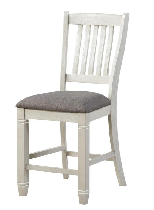 Homelegance Granby Counter Height Chair in White & Brown (Set of 2) - LasVegasFurnitureOnline.com