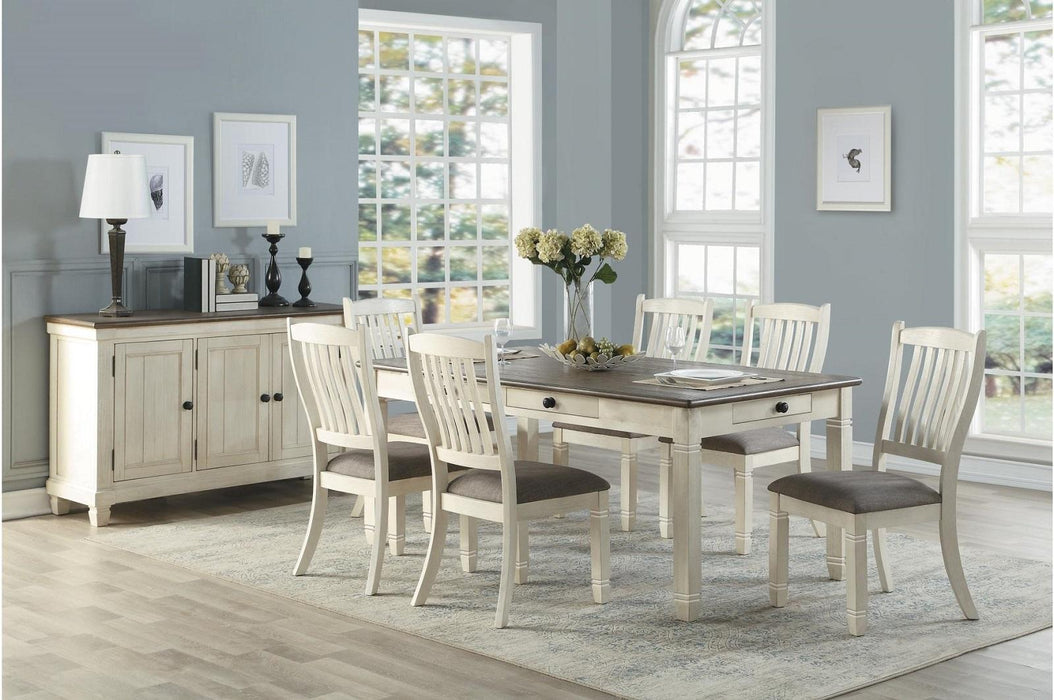 Homelegance Granby Server in White & Brown 5627NW-40 - LasVegasFurnitureOnline.com