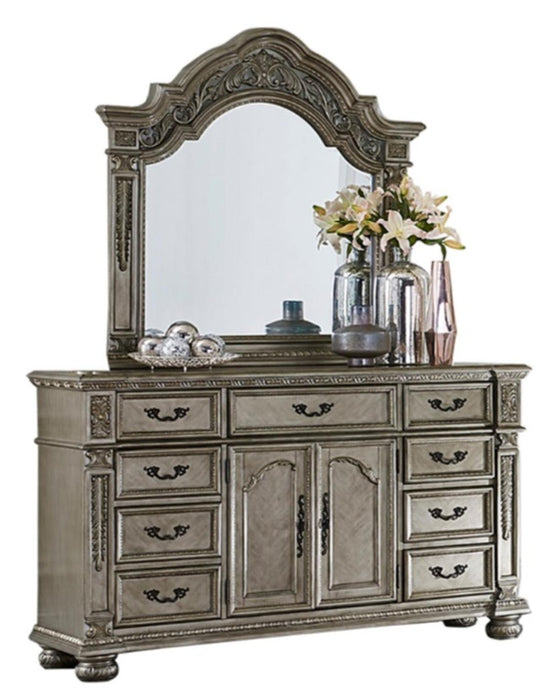 Homelegance Catalonia Mirror in Platinum Gold 1824PG-6 - LasVegasFurnitureOnline.com