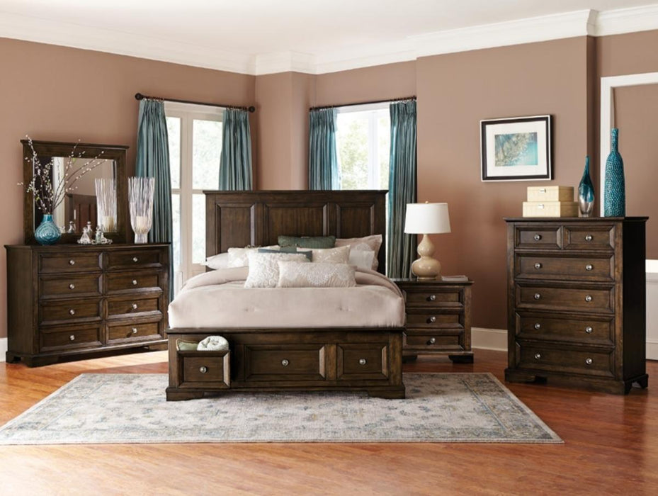 Homelegance Eunice Nightstand in Espresso 1844DC-4 - LasVegasFurnitureOnline.com
