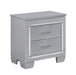 Homelegance Allura Nightstand in Silver 1916-4 - LasVegasFurnitureOnline.com