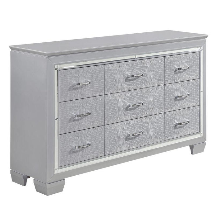 Homelegance Allura Dresser in Silver 1916-5 - LasVegasFurnitureOnline.com