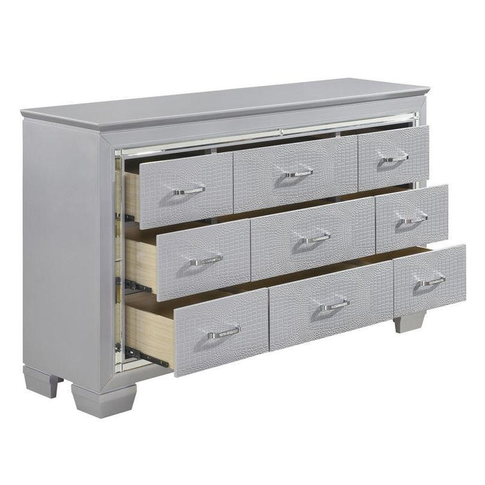 Homelegance Allura Dresser in Silver 1916-5 - LasVegasFurnitureOnline.com