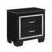 Homelegance Allura Nightstand in Black 1916BK-4 - LasVegasFurnitureOnline.com
