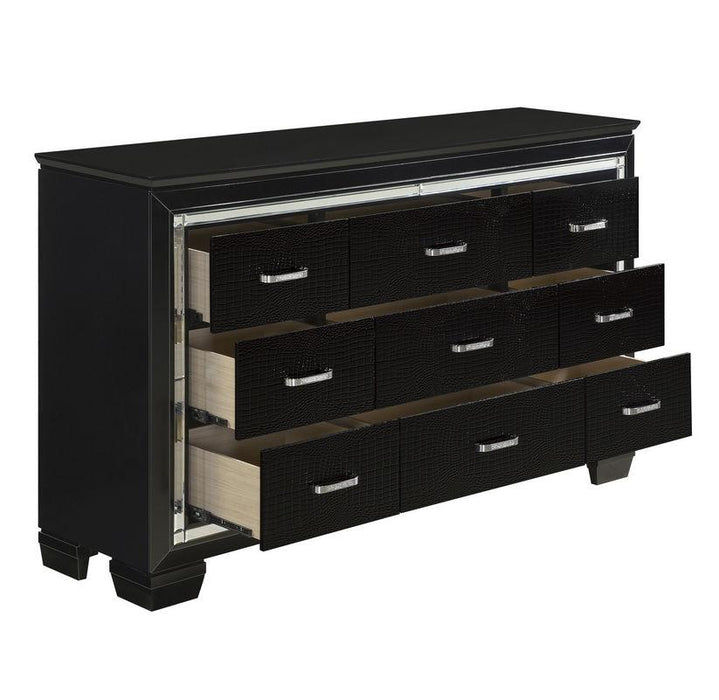 Homelegance Allura Dresser in Black 1916BK-5 - LasVegasFurnitureOnline.com