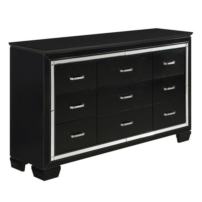 Homelegance Allura Dresser in Black 1916BK-5 - LasVegasFurnitureOnline.com