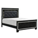 Homelegance Allura King Panel Bed in Black 1916KBK-1EK* - LasVegasFurnitureOnline.com