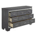 Homelegance Allura Dresser in Gray 1916GY-5 - LasVegasFurnitureOnline.com