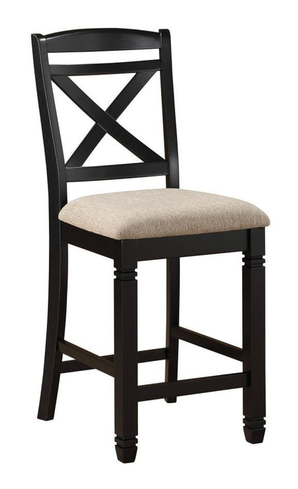 Homelegance Baywater Counter Height Chair in Black (Set of 2) - LasVegasFurnitureOnline.com