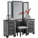 Homelegance Allura Vanity Stool in Gray 1916GY-14 - LasVegasFurnitureOnline.com