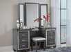 Homelegance Allura Vanity Stool in Gray 1916GY-14 - LasVegasFurnitureOnline.com
