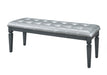 Homelegance Allura Bed Bench in Gray 1916GY-FBH - LasVegasFurnitureOnline.com