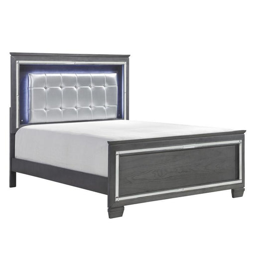 Homelegance Allura Full Panel Bed in Gray 1916FGY-1* - LasVegasFurnitureOnline.com