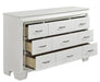 Homelegance Allura Dresser in White 1916W-5 - LasVegasFurnitureOnline.com