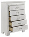 Homelegance Allura Chest in White 1916W-9 - LasVegasFurnitureOnline.com
