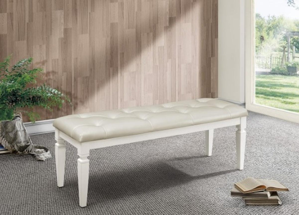 Homelegance Allura Bed Bench in White 1916W-FBH