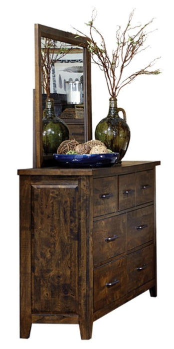 Homelegance Jerrick Mirror in Burnished Brown 1957-6 - LasVegasFurnitureOnline.com