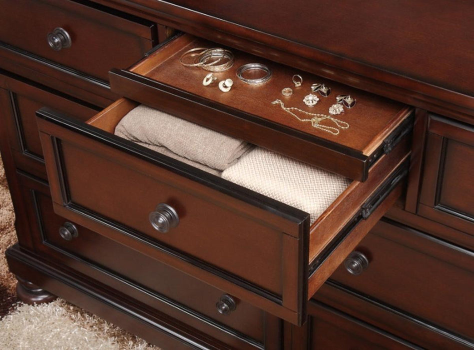Homelegance Cumberland Dresser in Brown Cherry 2159-5 - LasVegasFurnitureOnline.com