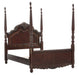 Homelegance Deryn Park Queen Poster Bed in Cherry 2243-1* - LasVegasFurnitureOnline.com