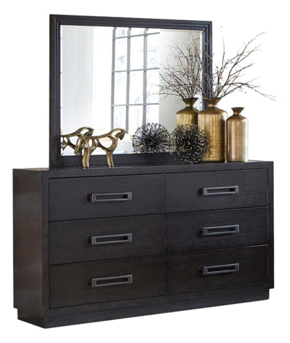 Homelegance Larchmont Mirror in Charcoal 5424-6 - LasVegasFurnitureOnline.com