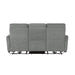 Homelegance Furniture Edition Power Double Lay Flat Reclining Sofa in Dove Grey 9804DV-3PWH - LasVegasFurnitureOnline.com